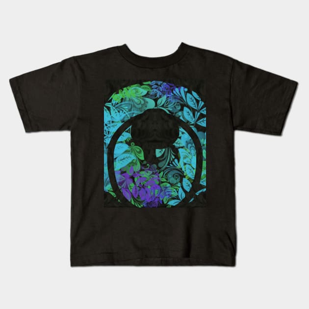 Blue and natural Kids T-Shirt by Love you guys